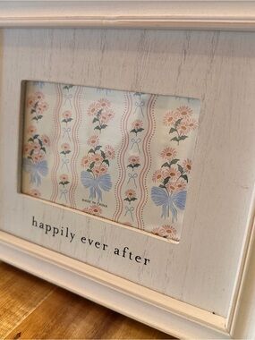 Francesca's Collections Cream and Blue 'Happily Ever After' Picture Frame